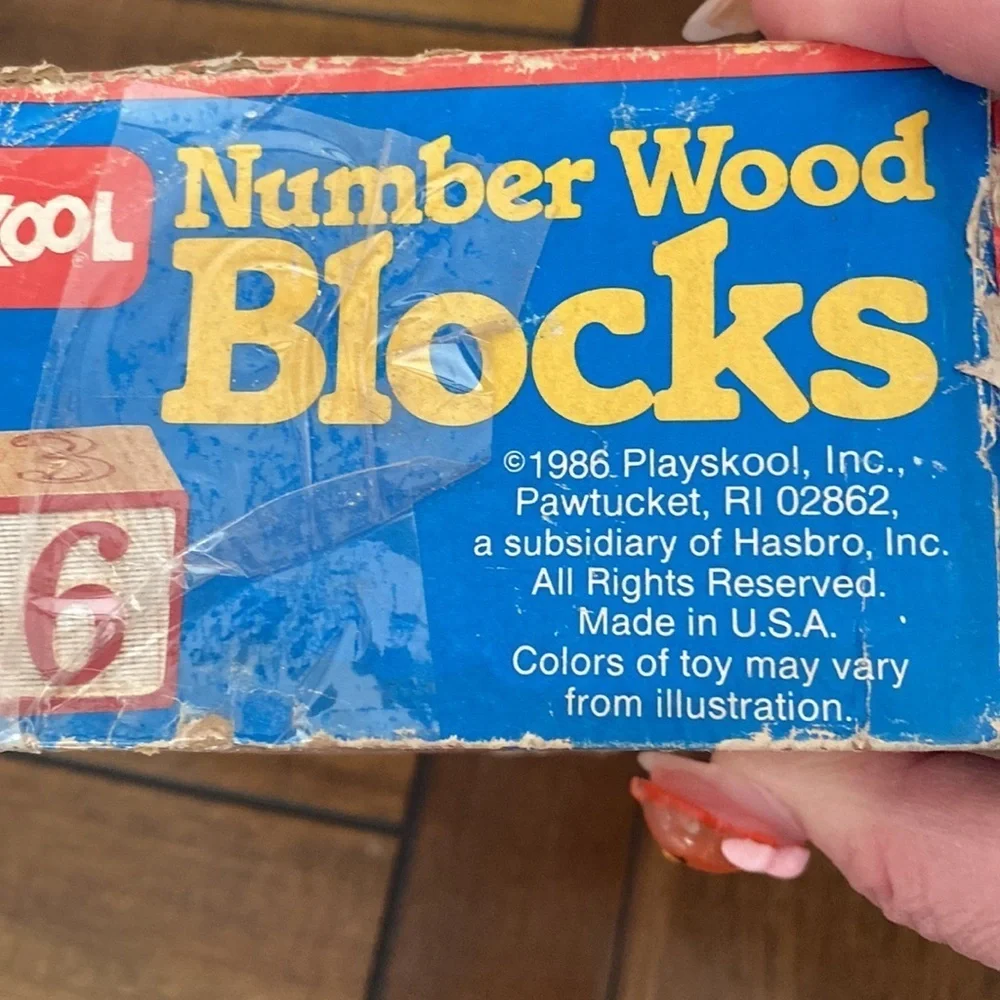 Playschool vintage wood blocks